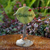 Miniature "Believe" Fairy Sign