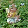 Miniature Spring Fairy Tale Fairy with Umbrella