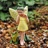 Miniature Dollhouse FAIRY GARDEN Swamp Fairy Possum Pearl 
