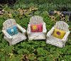 Miniature Fairy Garden Porch Chairs