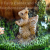 Acorn Fairy House Closeup of Squirrel