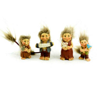 Miniature Garden Trolls - Family of Four