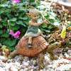 Miniature Garden Pixie Riding on a Turtle