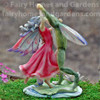 Fairy Dancing with Frog Prince Figurine - Back View