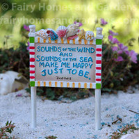 Miniature Merriment 'Sounds of the Wind' Sign