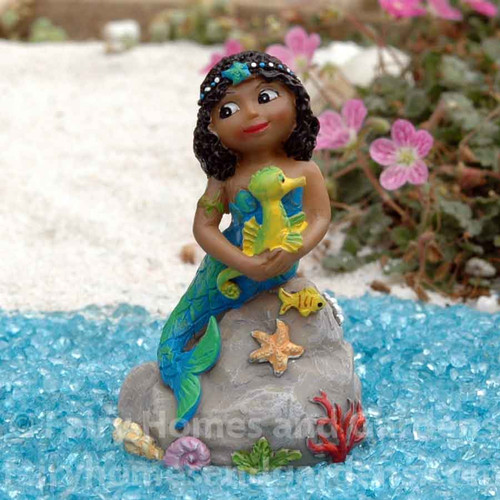 Miniature Dark-Skinned Mermaid "Millie".