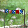 Miniature 4th of July Flag Banner