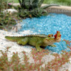 Miniature Alligator "Chompie" and Frog - Alternate View