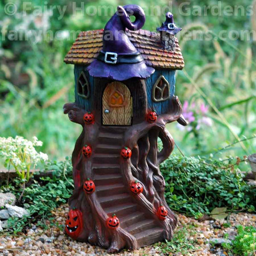 LED Halloween Witch Hat Tree House