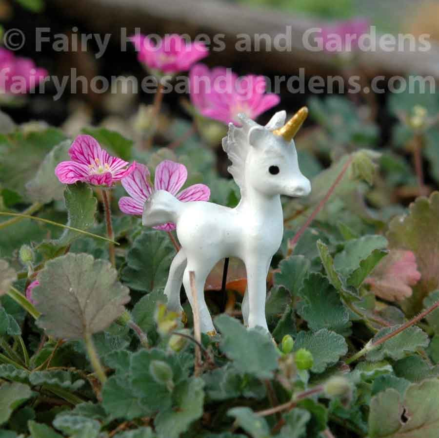 Miniature Unicorns Fairy Garden Accessories