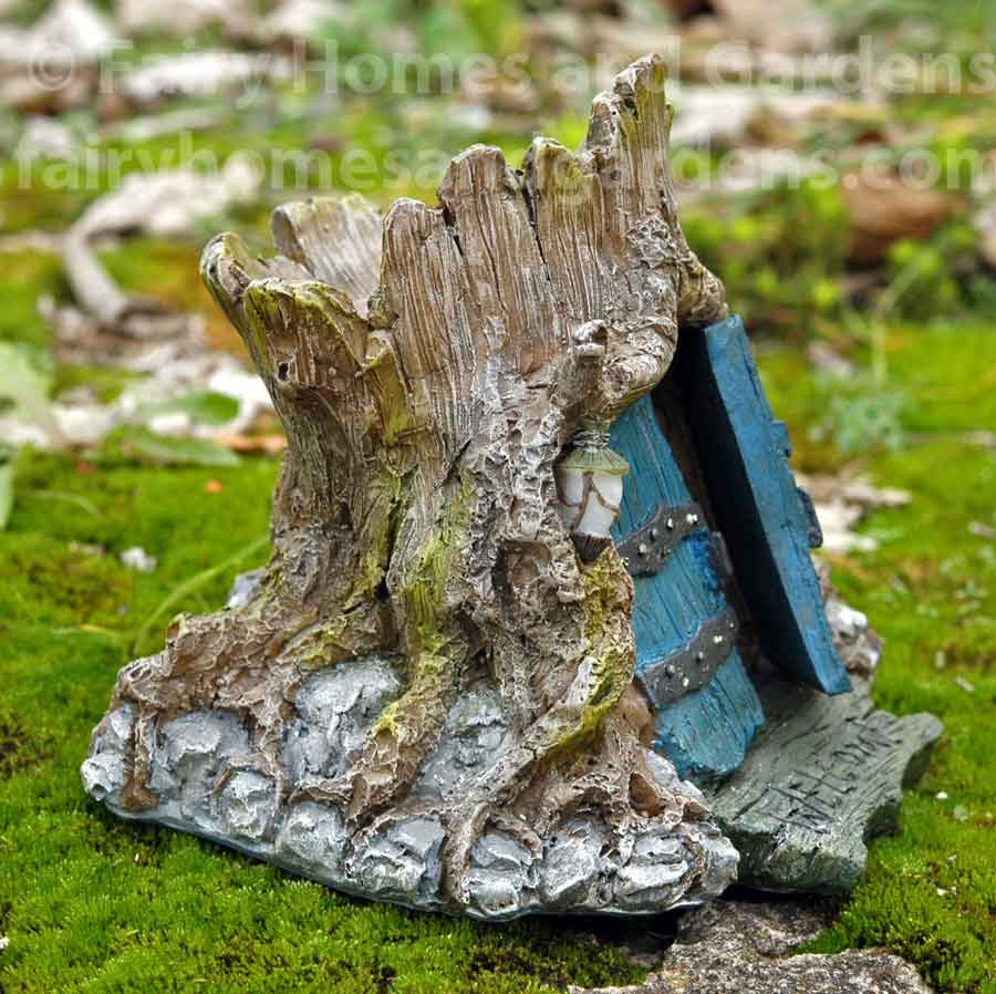 Miniature The Root Cellar Fairy House w//Opening Door Gnome Troll Garden NEW