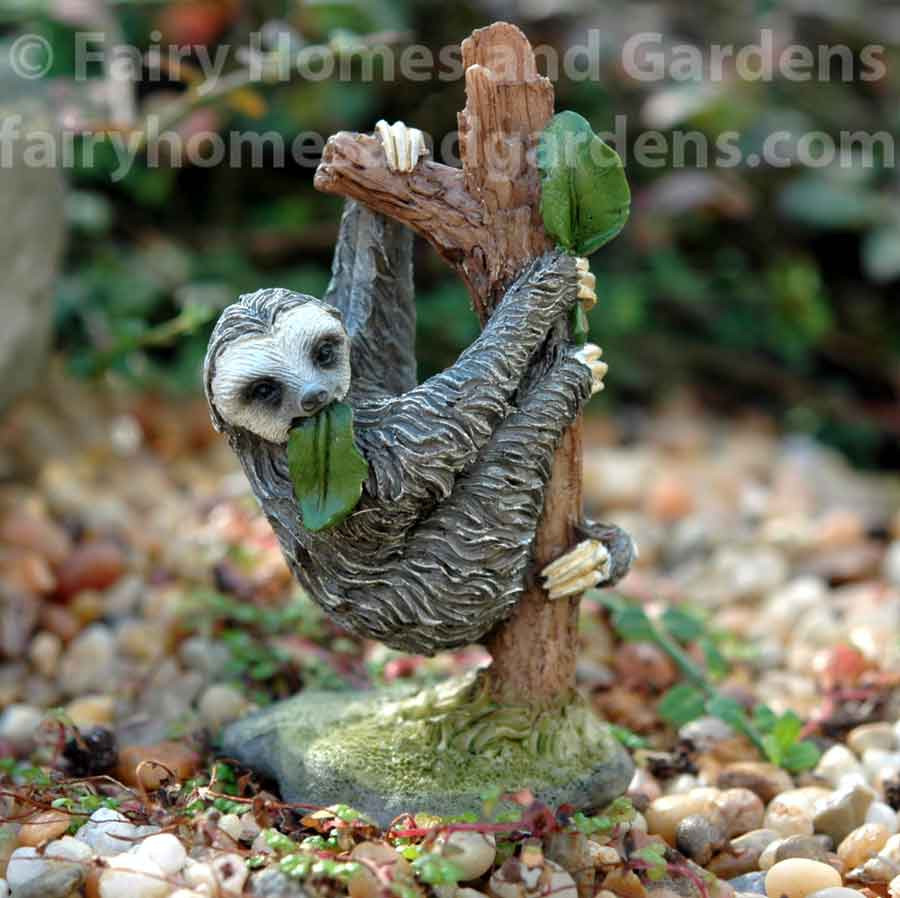 miniature sloth figurine