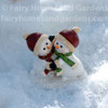 Miniature Dancing Snowmen Figurine - Alternate View