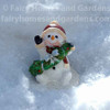 Miniature top Collection Snowman with Holiday Wreath
