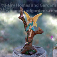 Woodland Knoll Fairy Girl Sitting Prettily in a Tree 