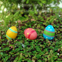 Miniature Merriment Easter Eggs - Set of Three