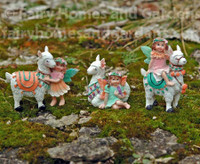 Miniature Fairy Tale Fairies and Pet Llamas