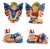 Miniature Patriotic Fairies Dressed in Red, White, and Blue