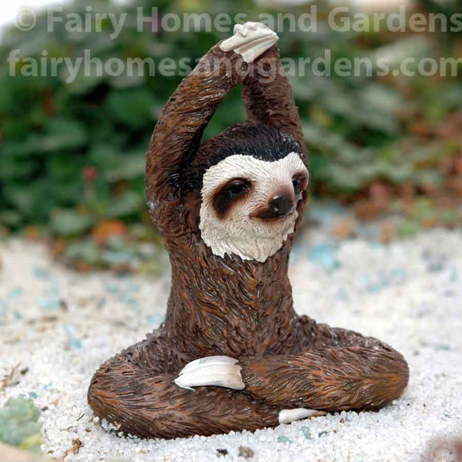 miniature sloth figurine