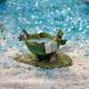 Mini Frog Taking A Bath collectible