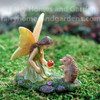 Woodland Knoll Fairy with Hedgehog Figurine