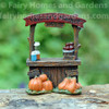 Miniature Farmers Market Stand with Pumpkins and Apples