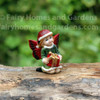 Miniature Christmas Fairy with Present
