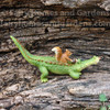 Chompie the Gator with Squirrel Miniature
