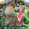 Bluebird with Fairy Figurine