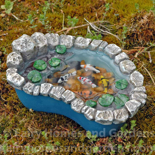 Miniature Koi and Lily Pad Pond