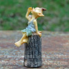 Miniature Pixie and Mouse Singing Collectible Figurine - Side View