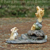 Pixie Teaching Yoga to Mice Collectible - Side View