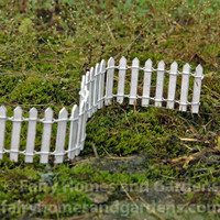 Rustic Fairy Fence choose a color w picks Miniature Fairy Garden WS 1331 