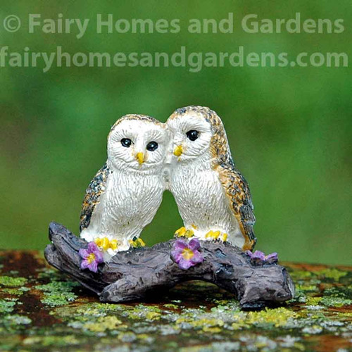 Miniature Loving Owls Figurine