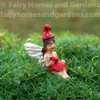 Miniature Mushroom Fairy with Ladybug 'Kinzly'