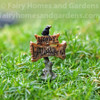 Itty Bitty Happy Halloween Sign with Crow