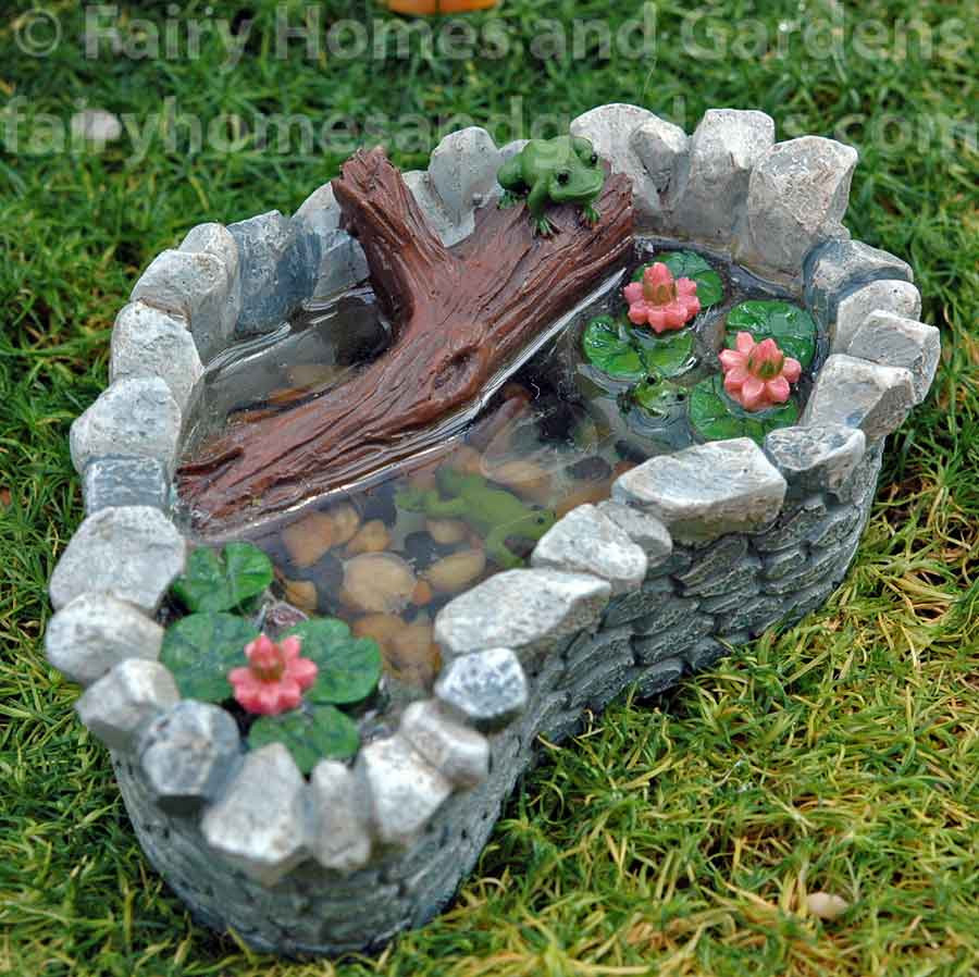 Miniatures Terrarium Miniature Pond Kawaii Sculpey Fairy Garden