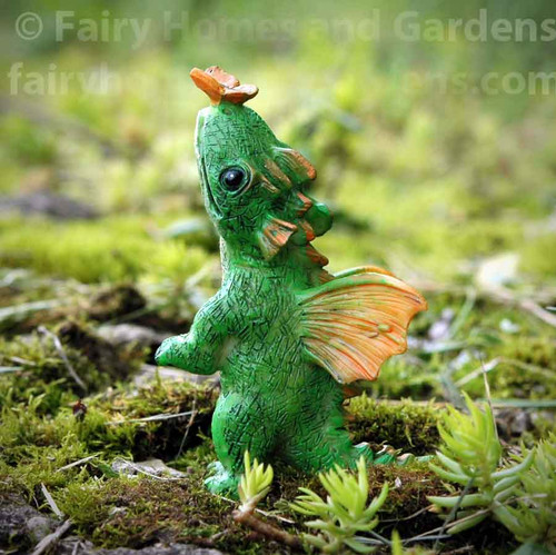 Miniature Dragon with Butterfly 