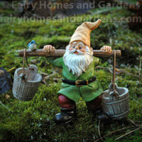 Top Collection Gnome with Buckets Figurine
