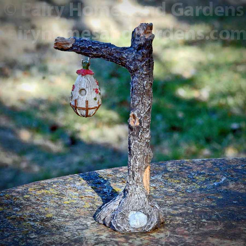 Woodland Signpost with Flower Birdhouse