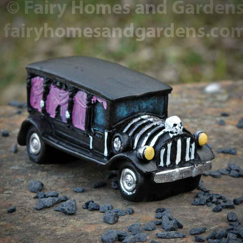 Miniature Halloween Hearse - Front View