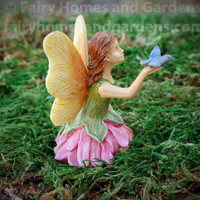 Woodland Knoll Fairy with Bluebird