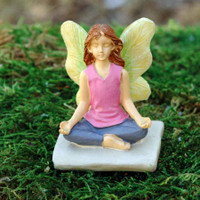 Woodland Knoll Yoga Fairy Figurine