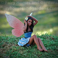 African American Fairy Figurine 