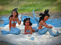 Black Mermaid Bathing Beauties - Set of Three