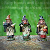Miniature Witch Figurine Assortment - Set of Three