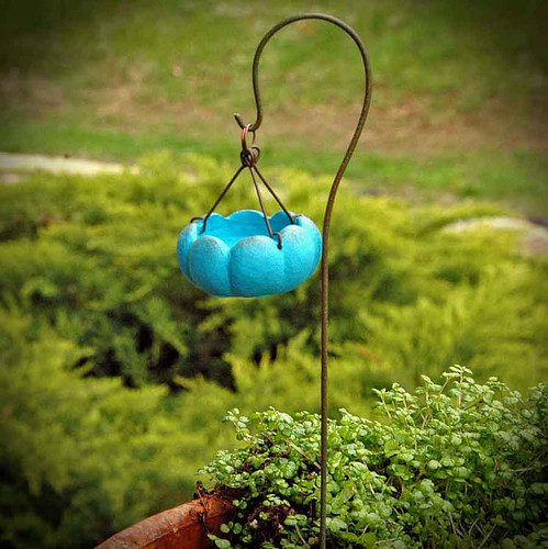 Gypsy Fairy Garden Hanging Birdbath