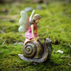 Woodland Knoll Fairy Riding a Snail
