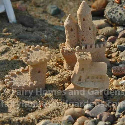 Set of 3 Miniature Sand Castles
