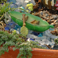 Fairy Garden Pea Pod Canoe